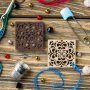 FLMH-060(W) Магнитный деревянный двухсторонний держатель для игл и схем на канву Волшебная страна | Купить - Салон рукоделия