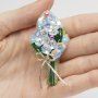 Незабудки БП-299 Crystal Art брошка набори для творчості Купити - Салон рукоділля