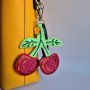 Шарм для сумки – Вишеньки FLBB-196 Wonderland Crafts | Салон рукоділля
