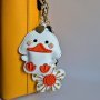 Шарм для сумки – Качечка з квіткою FLBB-198 Wonderland Crafts | Салон рукоділля