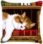 CAT SLEEPING ON BOOKSHELF PN-0146409 VERVACO