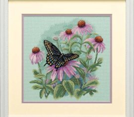 Butterfly and Daisies 35249 DIMENSIONS