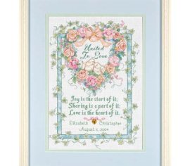 United in Love Wedding Record 35125 DIMENSIONS
