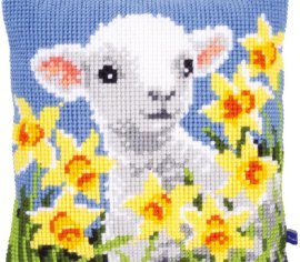 Lamb Ягня PN-0148423 VERVACO Подушка вышивка крестом | Набор | Купить - Салон рукоделия — Давайте создадим шедевр вместе