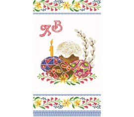 Великодній рушник ТР257дн3360i Барвиста Вишиванка - Салон Рукоділля