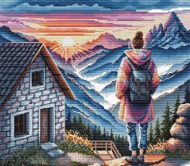 Sunrise on the Mountain P112 AVA - Набір для вишивки хрестиком - купити в Україні | Салон рукоділля