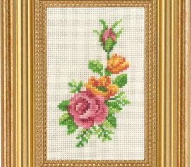 Rose & yellow flowers \ Розовые и желтые цветы 13-1135 Permin