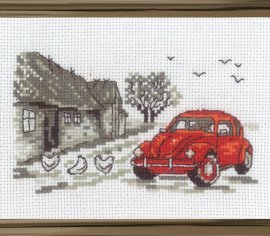 Red car \ Красная машина 13-1391 Permin