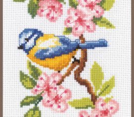 Birds on blossoms Птахи на цвітінні PN-0011832 Vervaco вишивка хрестом | набір | Купити - Салон рукоділля - Давайте створимо шедевр разом! 