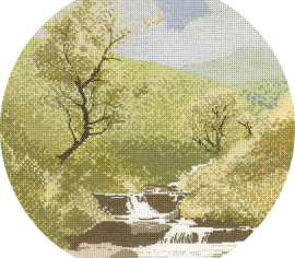 Горный поток//Mountain Stream HC243 Heritage Crafts - Салон рукоделия
