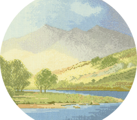Горы и озеро//Mountains and Lake HC269 Heritage Crafts - Салон рукоделия 