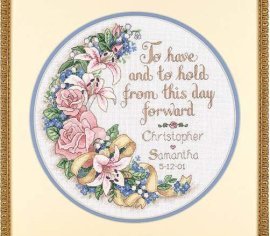 To Have and To Hold Wedding Record 03892 DIMENSIONS