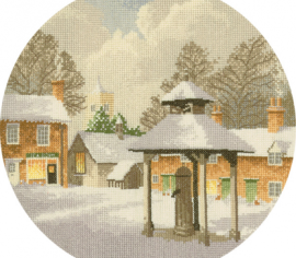 Зимняя деревня//Winter Village HC396 Heritage Crafts - Салон рукоделия 