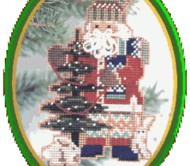 Pine Tree Santa//Санта с елкой MHNS3 Mill Hill вышивка крестом  | Набор | Купить - Салон рукоделия — Давайте создадим шедевр вместе!