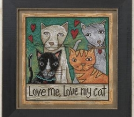 Love Me, Love My Cat//Любиш мене, люби мою кошку ST150202  Mill Hill вышивка крестом  | Набор | Купить - Салон рукоделия — Давайте создадим шедевр вместе!