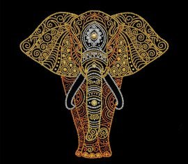 GOLDEN ELEPHANT 55015 Miniart Crafts