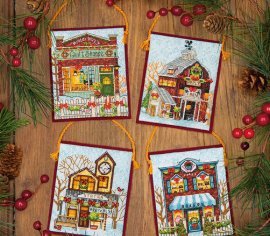 Winter Village Ornaments 70-08954 DIMENSIONS