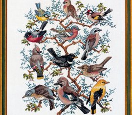 Tree with birds 12-266 Eva Rosenstand