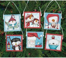 Frosty Friends Ornaments 70-08940 DIMENSIONS