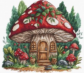 Mushroom Cabin P109 AVA - Набір для вишивки хрестиком - купити в Україні | Салон рукоділля