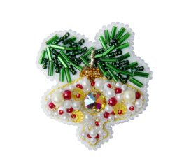 Ялинка з кулькою БП-284 Crystal Art брошка набори для творчості Купити - Салон рукоділля