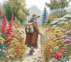 Floral Path P107 AVA - Набір для вишивки хрестиком - купити в Україні | Салон рукоділля