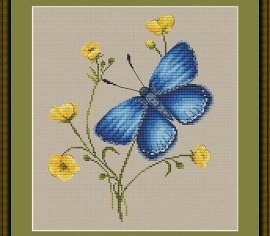 Метелик 250084Р набір для вишивки Little Stitch - Салон рукоділля