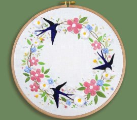 Квітковий політ GL-6 Кольорова - набір для вишивання гладдю | Салон рукоділля