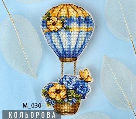 Магніт Повітряна куля. Подих весни М_030 Кольорова