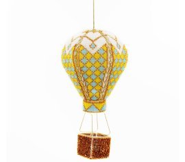 Повітряна куля N-059 GOLDEN KEY вишивка бісером новорічної іграшки - Салон рукоділля