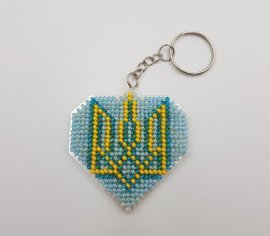 Брелок патріотичний N-091 GOLDEN KEY вишивка бісером  - Салон рукоділля