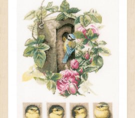 BIRDHOUSE WITH ROSES PN-0008031 LanArte вишивка хрестиком | Набір - Салон рукоділля Давайте створимо шедевр разом!