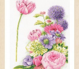 FLORAL COTTON CANDY PN-0198435 LanArte вишивка хрестиком | Набір - Салон рукоділля Давайте створимо шедевр разом!