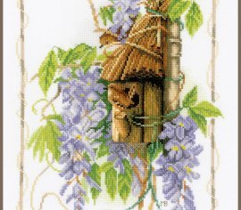 WREN BETWEEN WISTERIA PN-0021194 LanArte