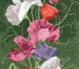 Солодкий горошок Sweet Pea Panel HC515 Heritage Crafts - Салон рукоділля 