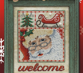 Santa Welcome LFT421 Stoney Creek вишивка | Схема - Салон рукоділля 