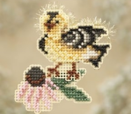 Goldie Finch//Золотий в'юрок MH180103  Mill Hill вишивка хрестиком | Набір | Купити - Салон рукоділля Давайте створимо шедевр разом!