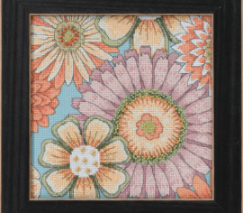Floral Blue 1//Блакитні квіти 1 DM302213 Mill Hill вишивка хрестиком | Набір | Купити - Салон рукоділля Давайте створимо шедевр разом!
