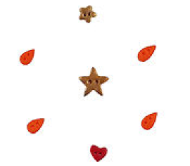 Комплект ґудзиків "Faith Snowfriends Banner Stoney Creek" BK528BP Stoney Creek Button Pack – купити