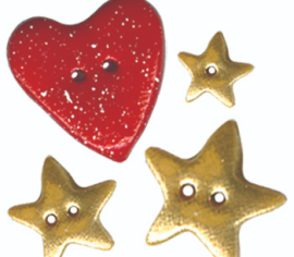 Комплект ґудзиків "Heart of Christmas Stoney Creek" C031BP  Stoney Creek Button Pack – купити
