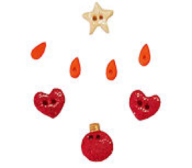 Комплект ґудзиків "Noel Snowfriends Banner Stoney Creek" BK532BP  Stoney Creek Button Pack – купити