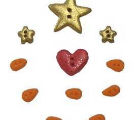 Комплект ґудзиків "Peace Snowfriends Banner Stoney Creek" BK494BP  Stoney Creek Button Pack – купити