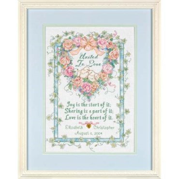 United in Love Wedding Record 35125 DIMENSIONS