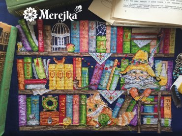 Книжная полка K-34 Merejka вышивка крестом | Набор | Купить -  Салон рукоделия — Давайте создадим шедевр вместе!