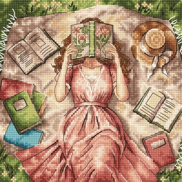 Books Flowers and Dreams P114 AVA - Набір для вишивки хрестиком - купити в Україні | Салон рукоділля