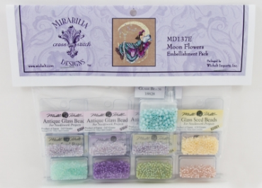 Moon Flowers - Місячні квіти Mirabilia Designs MD137E набір матеріалів - Салон Рукоділля
