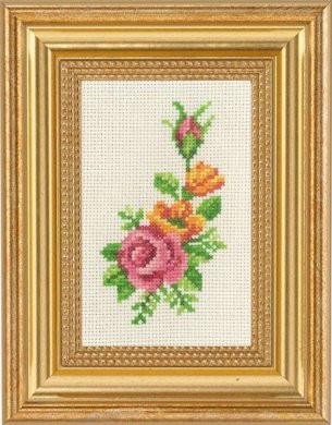 Rose & yellow flowers \ Розовые и желтые цветы 13-1135 Permin