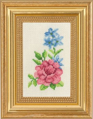 Rose & blue flowers \ Розовые и голубые цветы 13-1136 Permin