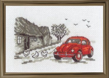 Red car \ Красная машина 13-1391 Permin