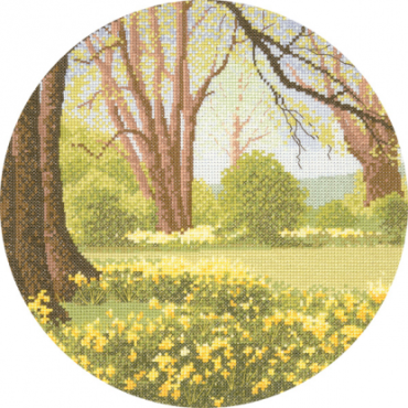 Лес с нарцысами//Daffodil Wood HC241 Heritage Crafts - Салон рукоделия 